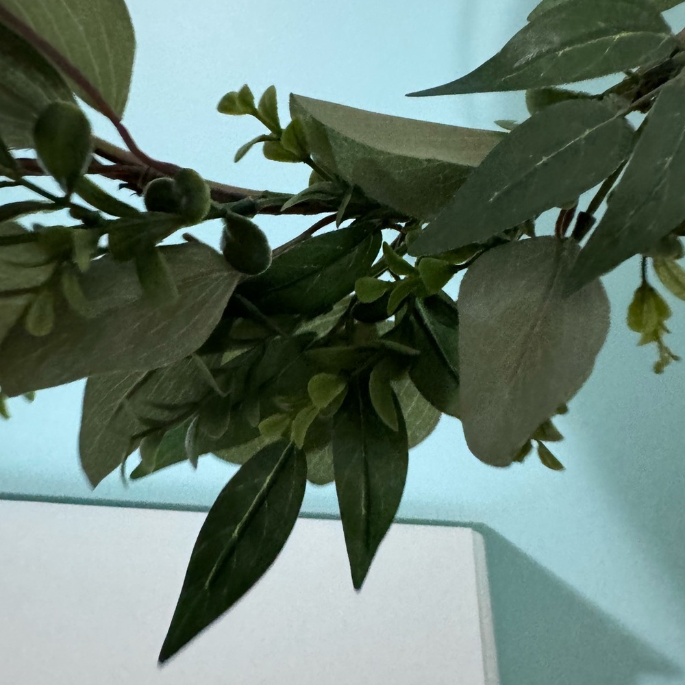 Gold Hoop with Eucalyptus Greenery - Picture 3 of 4